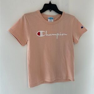Pink Champion shirt with logo